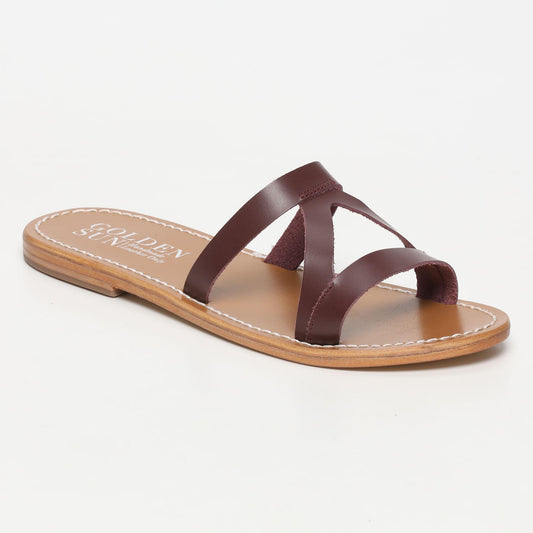 ALHEIRA sandales en cuir burgundy