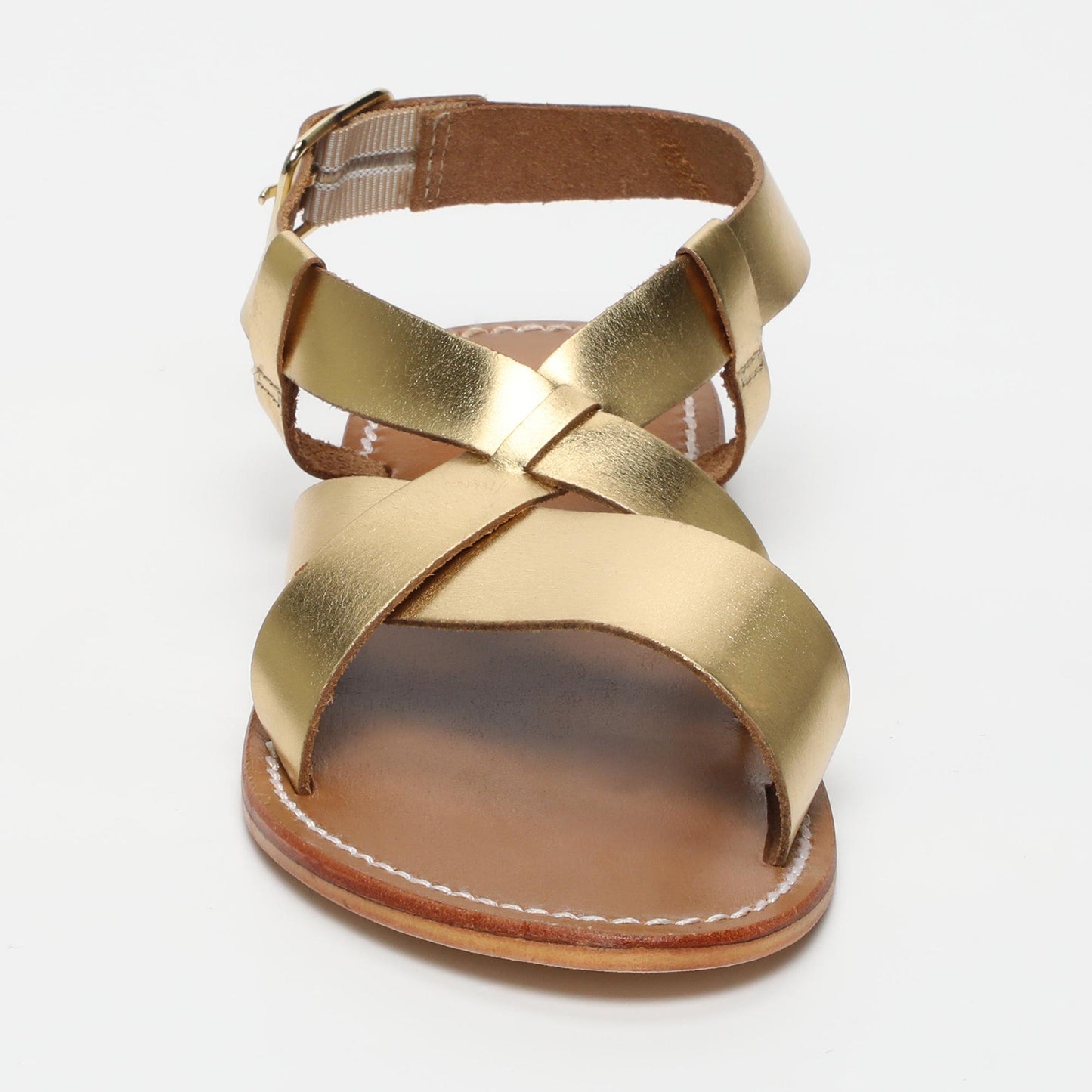 AUBREY sandales en cuir dark gold