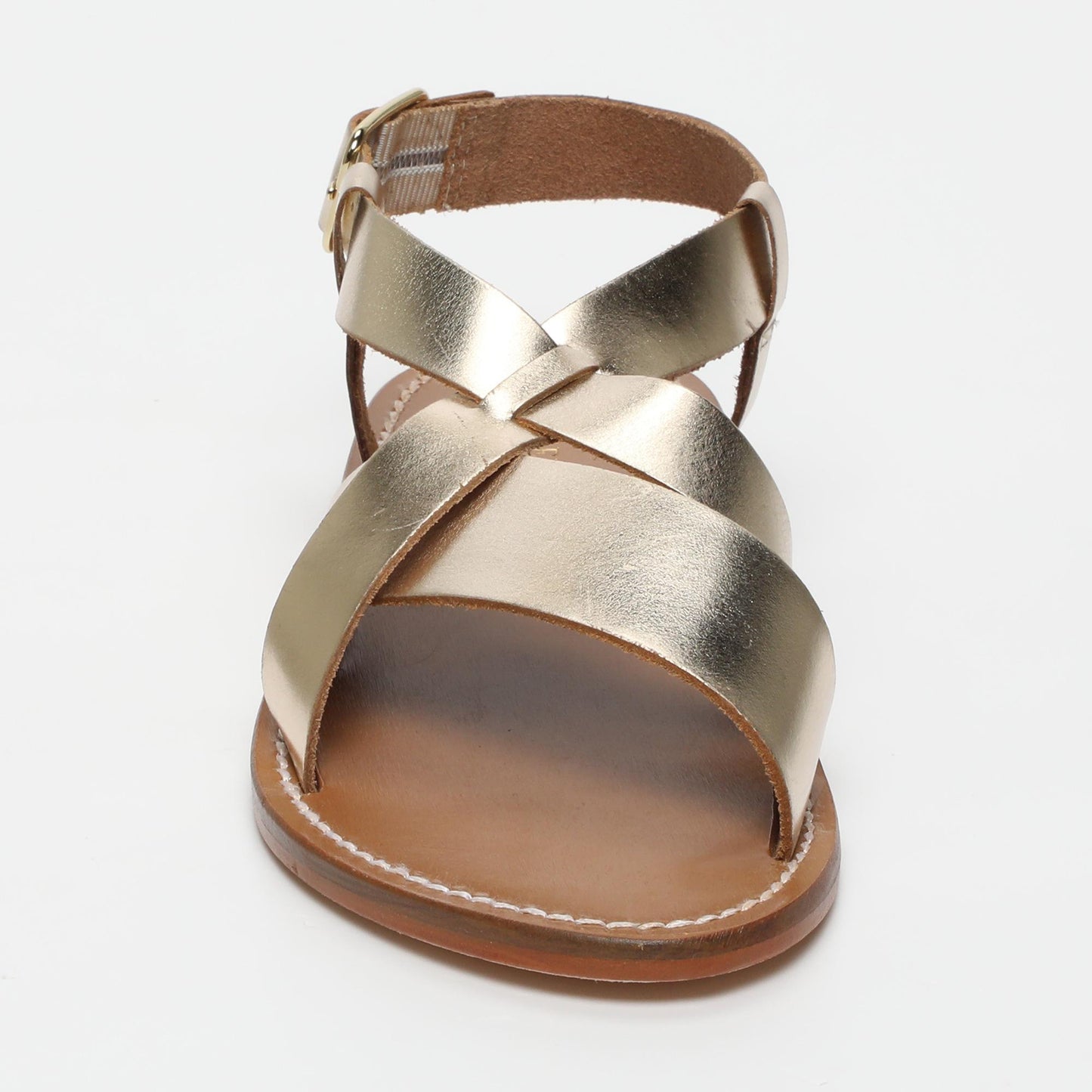 AUBREY sandales en cuir gold