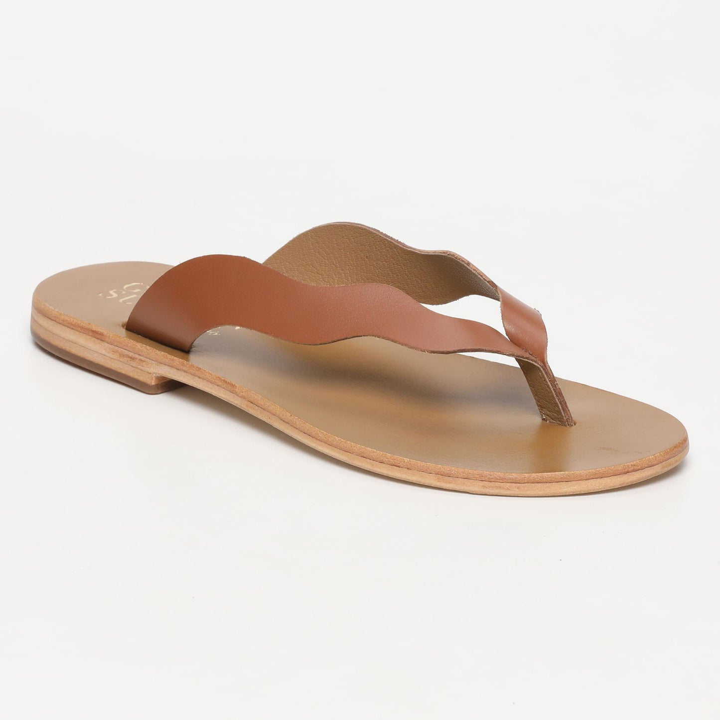 AVOLA sandales en cuir camel