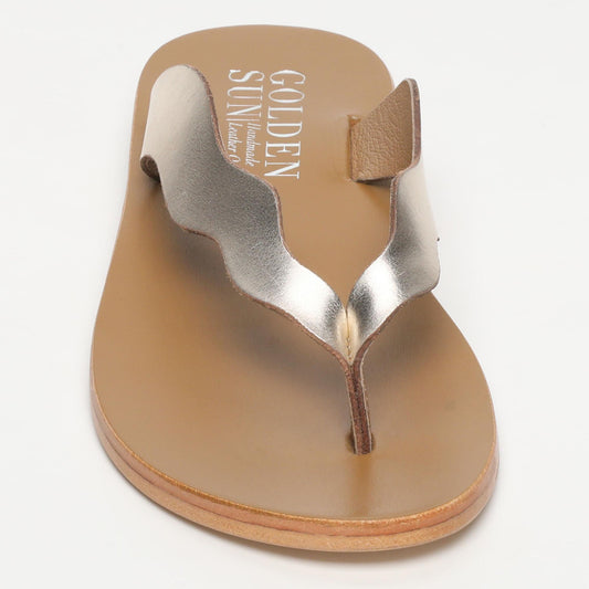 AVOLA sandales en cuir gold