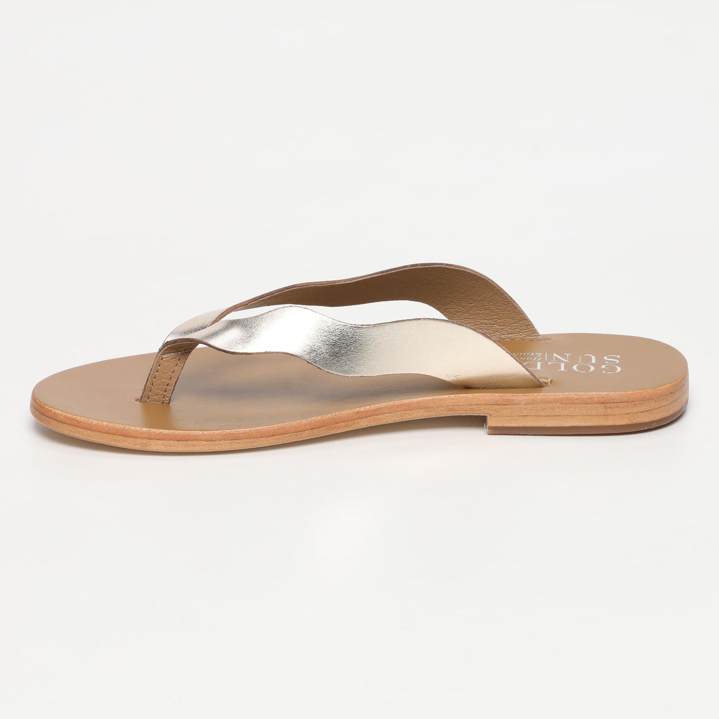 AVOLA sandales en cuir gold