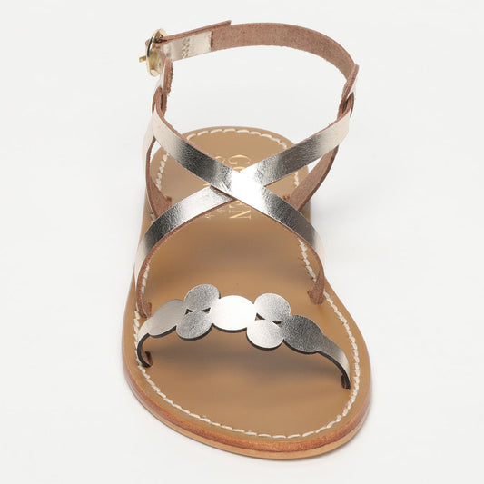BIELLA sandales en cuir gold