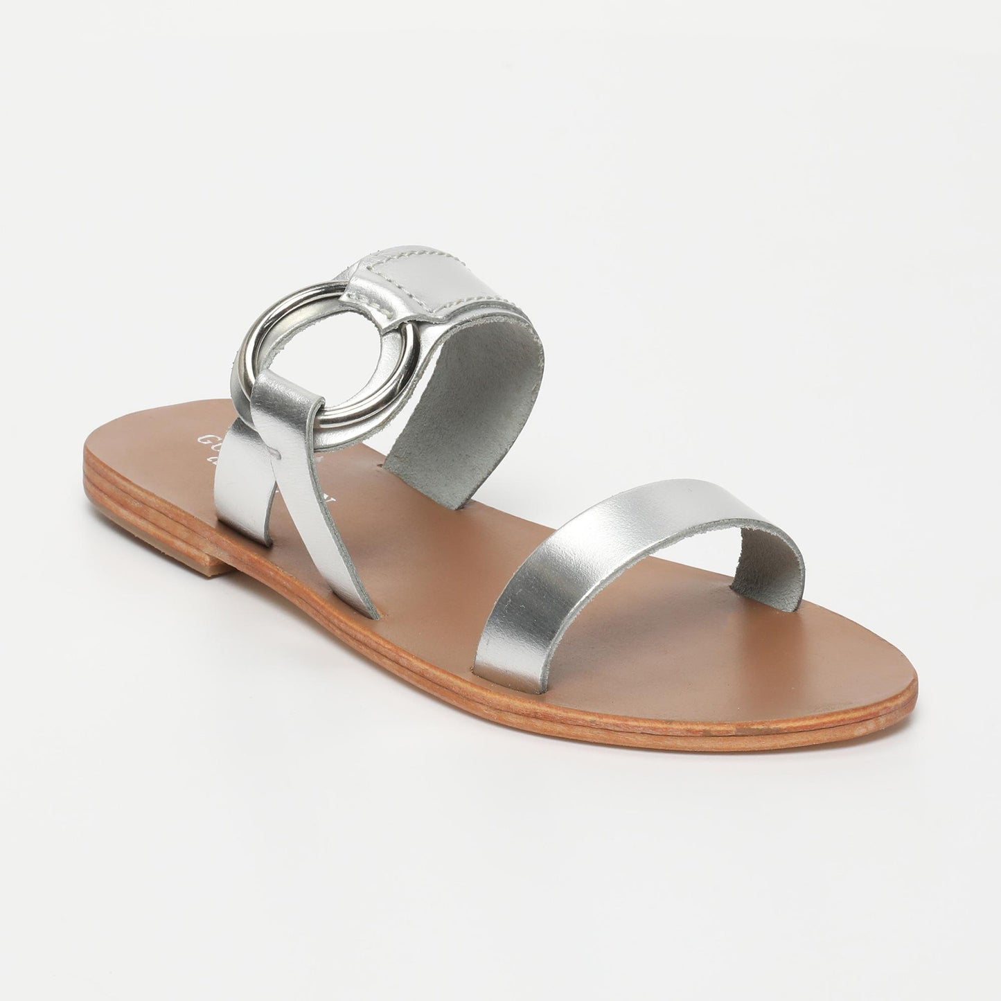 BISERKA sandales en cuir lt blue