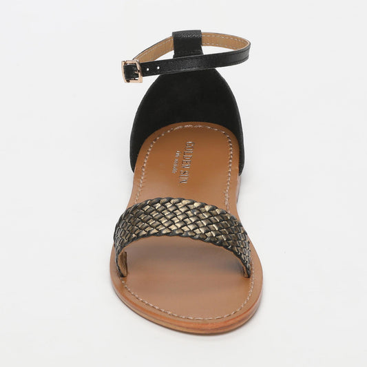 BRONTE sandales en cuir black