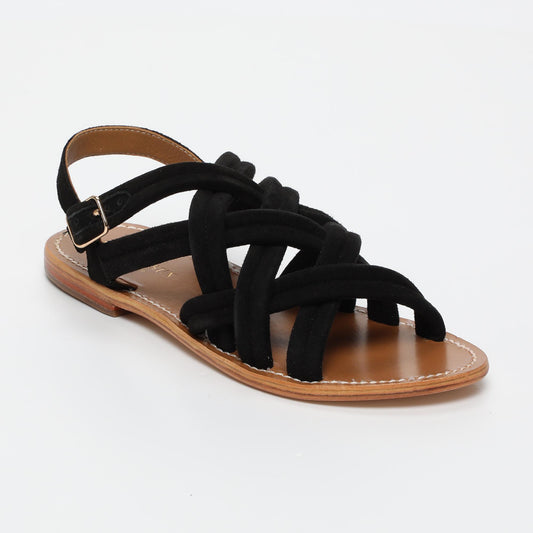 BROOKLYN sandales en cuir black