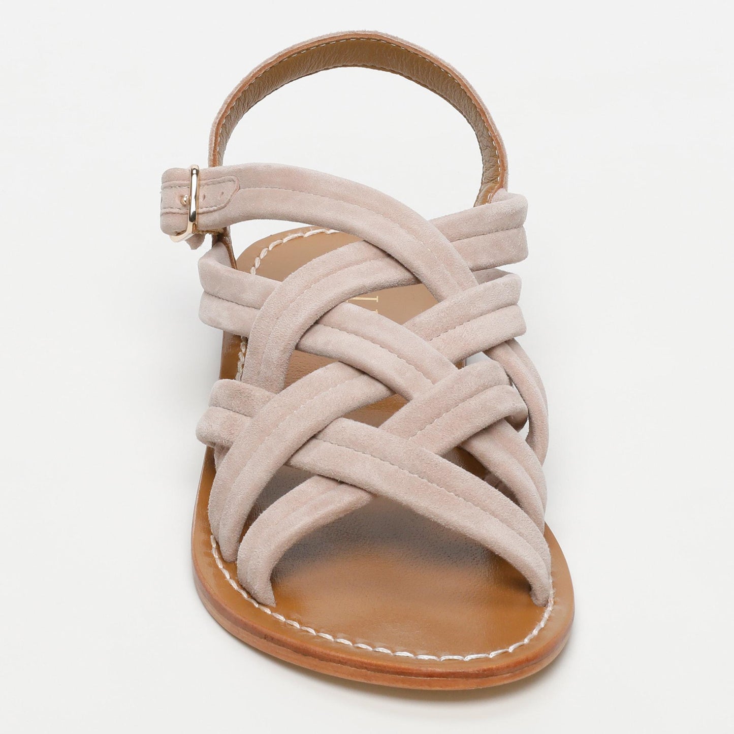 BROOKLYN sandales en cuir light beige