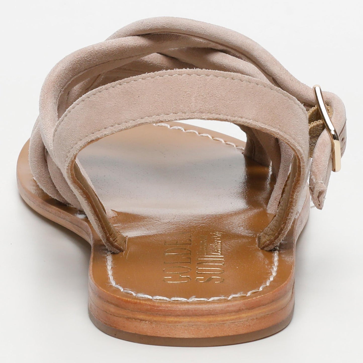 BROOKLYN sandales en cuir light beige