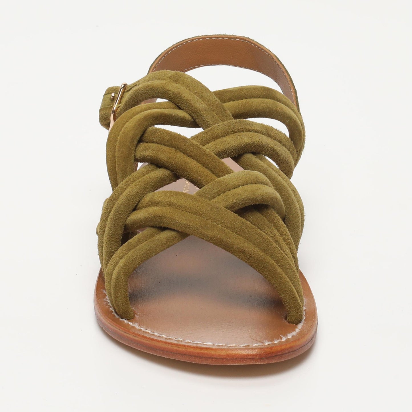 BROOKLYN sandales en cuir olive