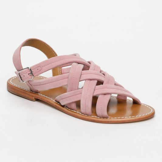 BROOKLYN sandales en cuir pink