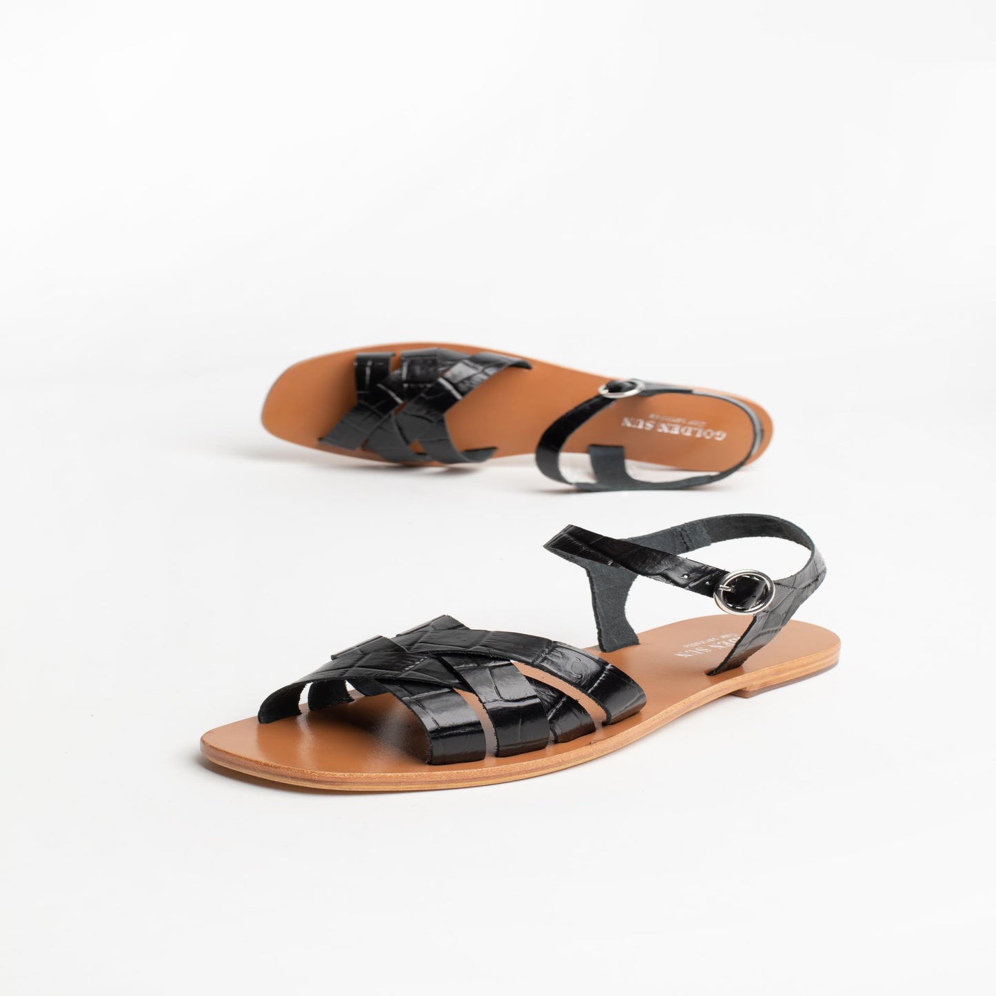 CAMBYSE sandales en cuir black