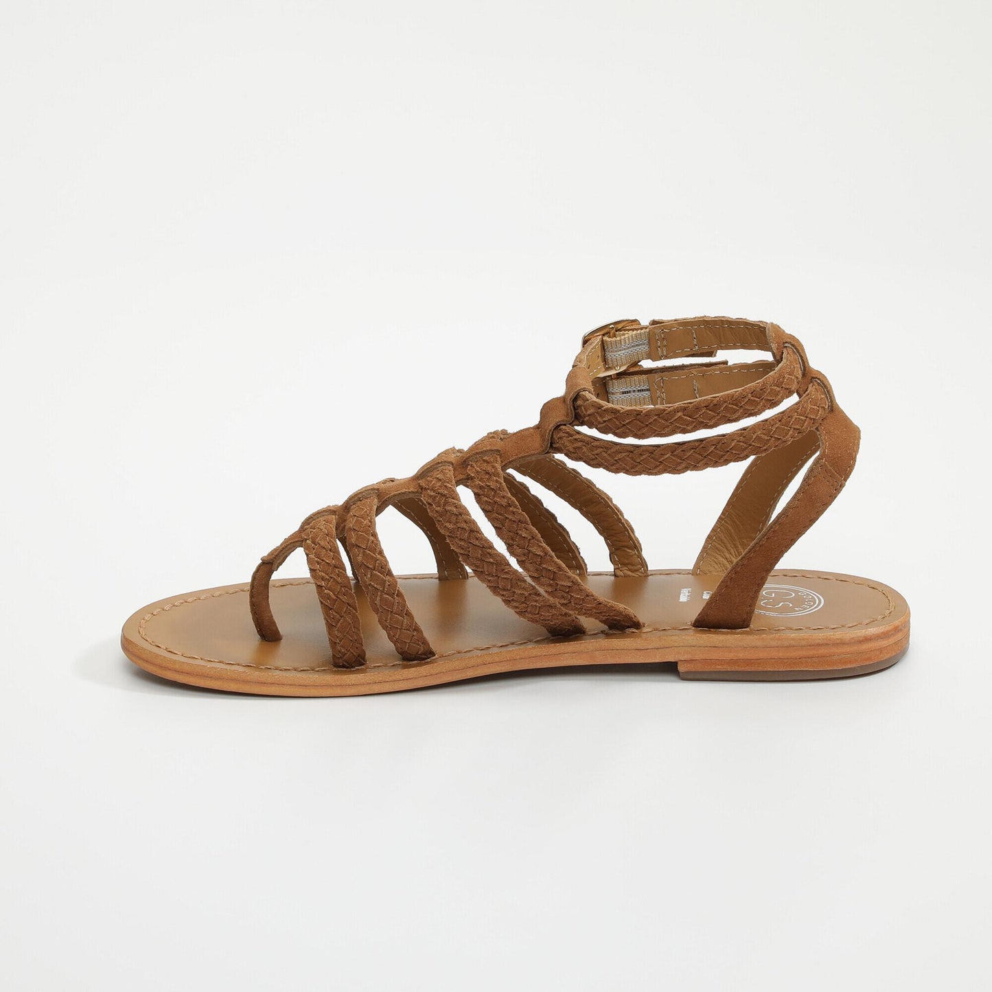 CARIBBEAN sandales en cuir camel