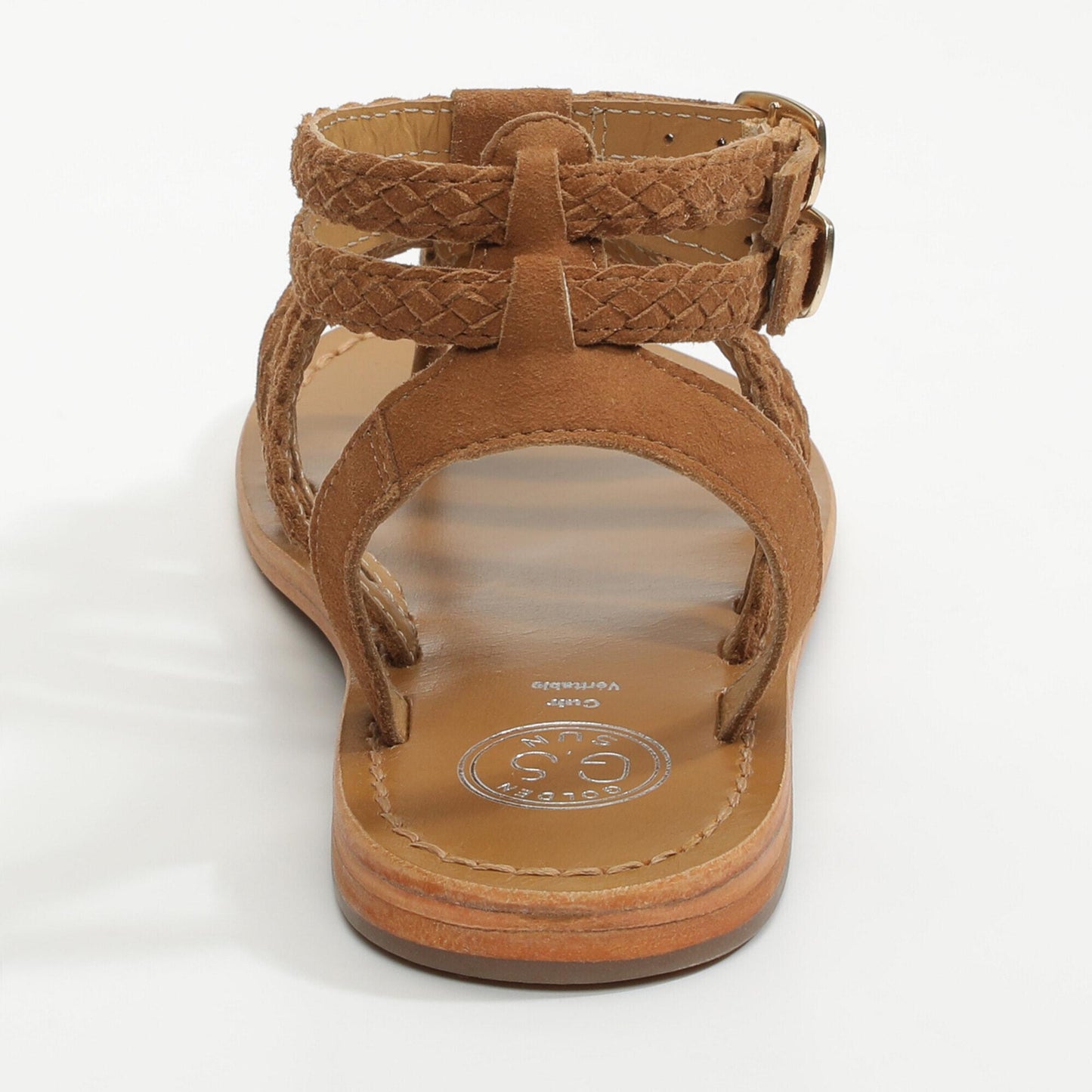 CARIBBEAN sandales en cuir camel