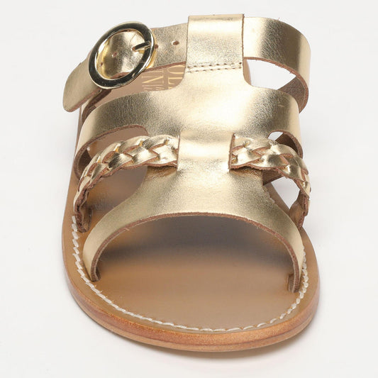 CENTO sandales en cuir dark gold