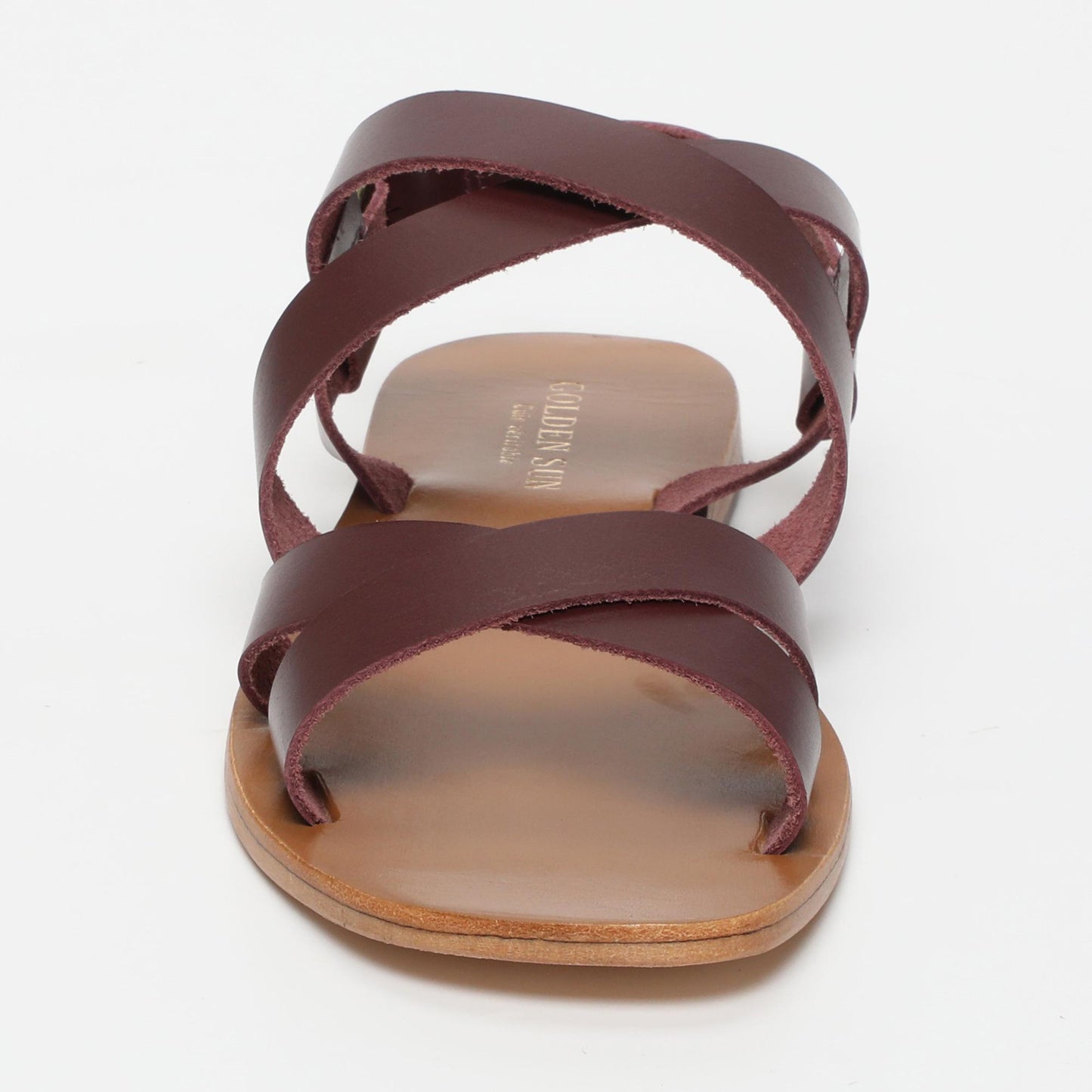 DALIR sandales en cuir burgundy