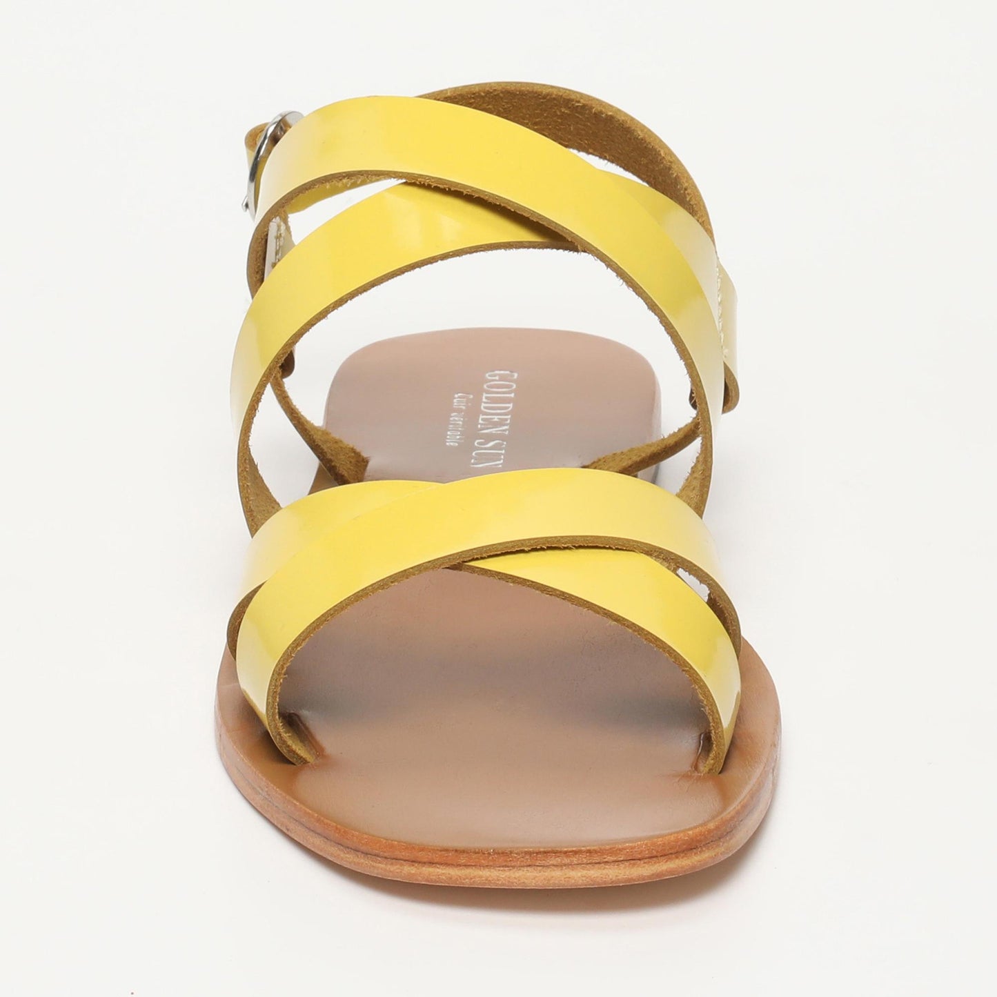 DALIR sandales en cuir lemon