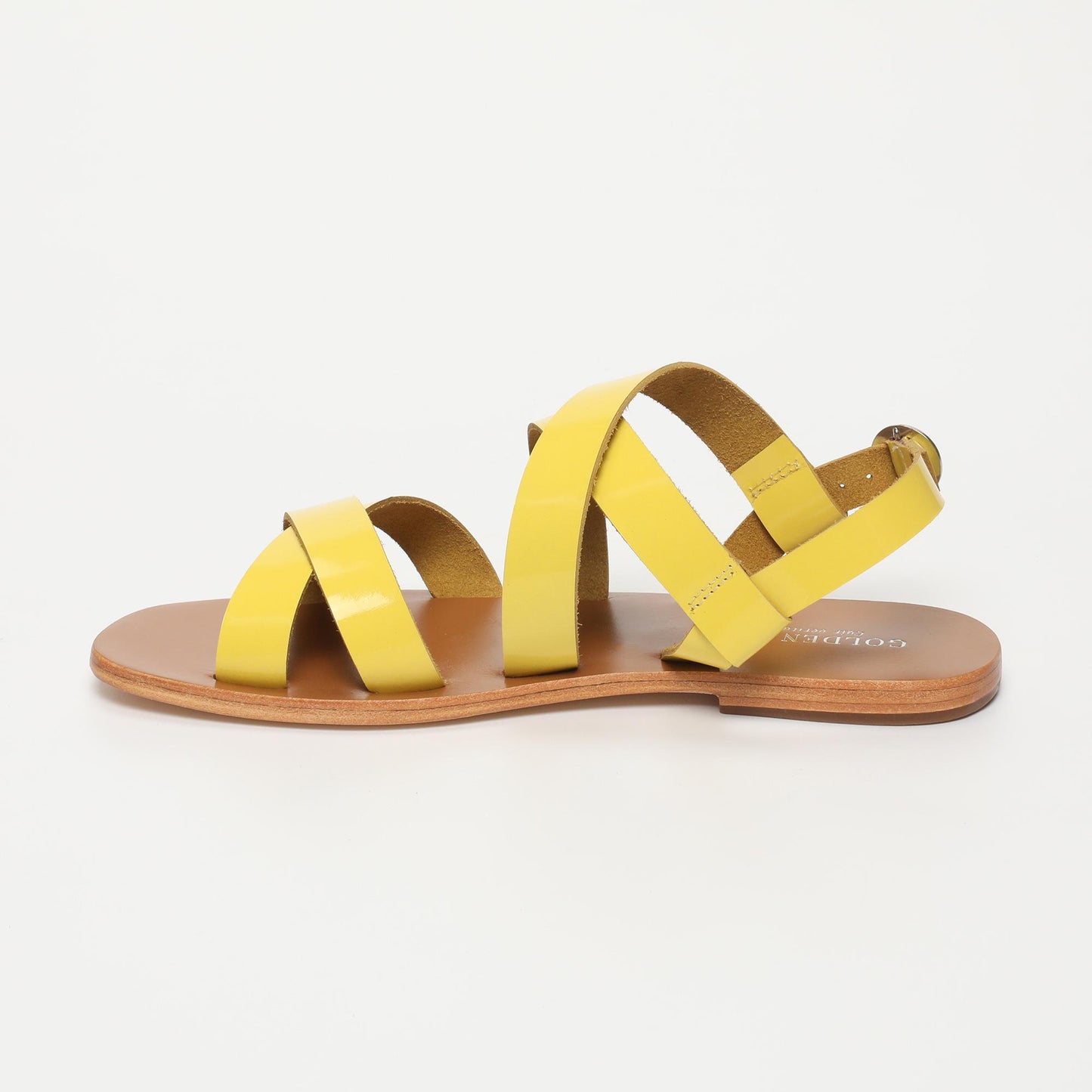 DALIR sandales en cuir lemon