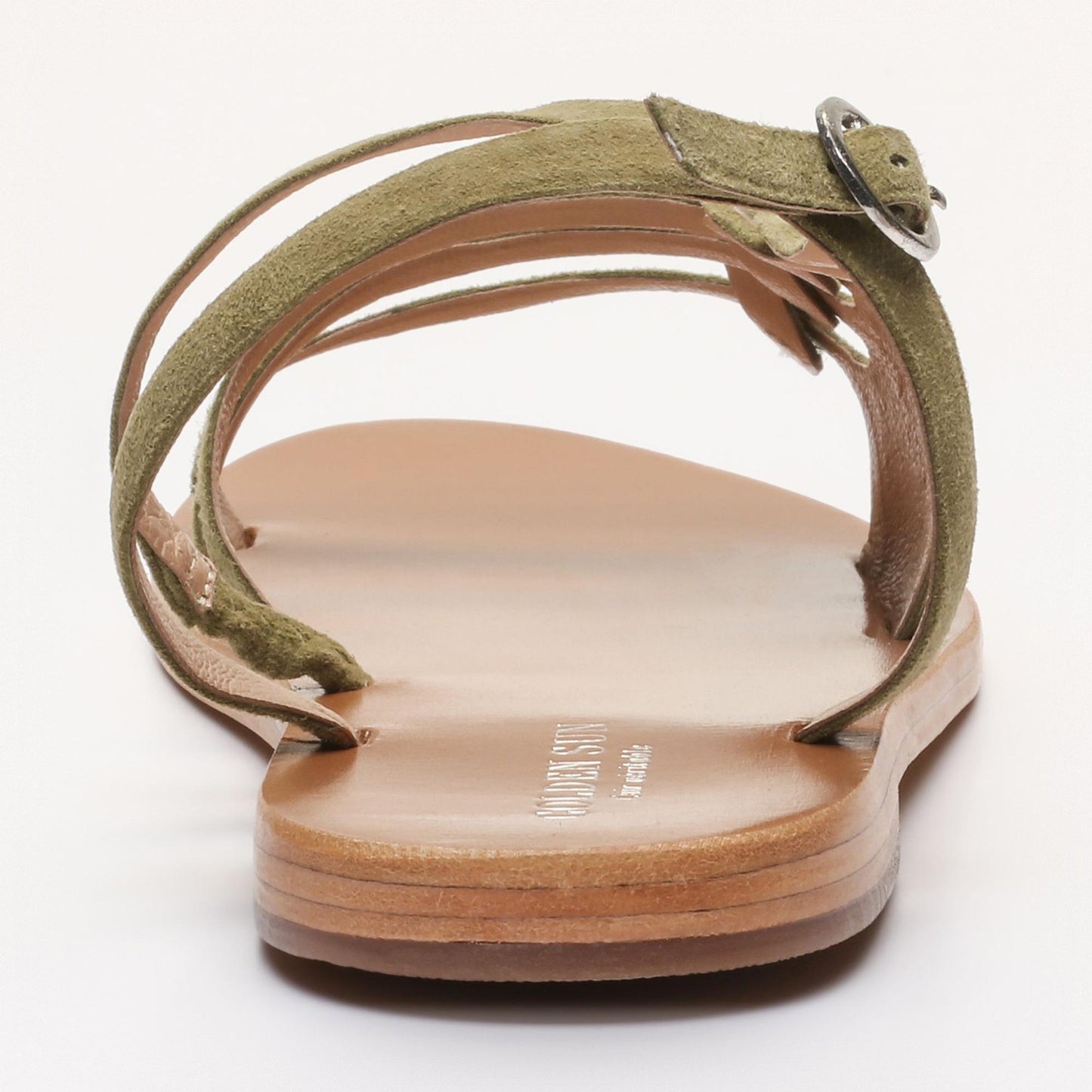 DELARAM sandales en cuir olive