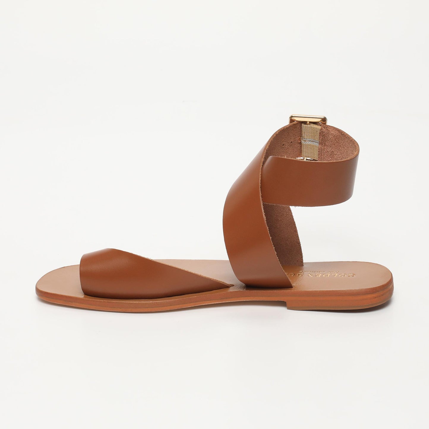 ELENA sandales en cuir camel
