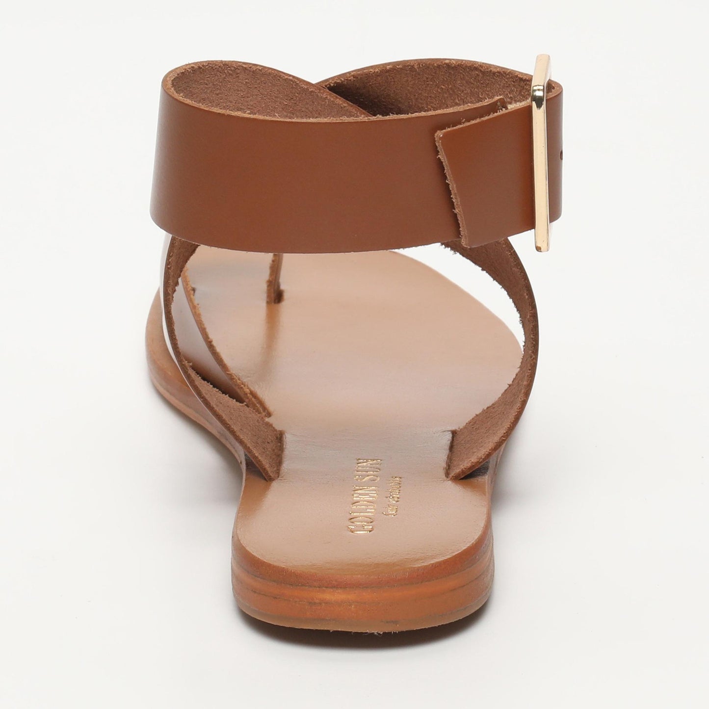 ELENA sandales en cuir camel