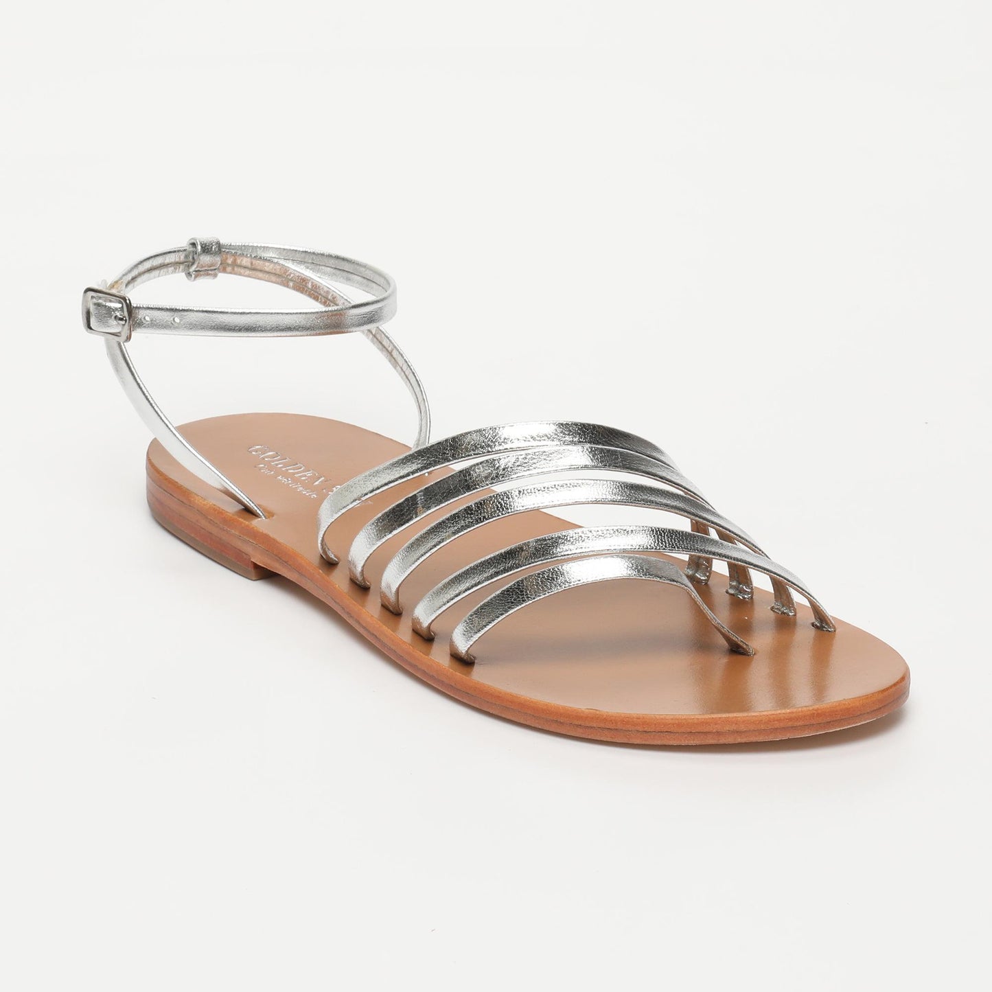EVERLY sandales en cuir silver