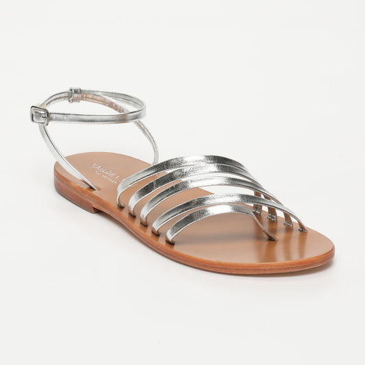EVERLY sandales en cuir silver