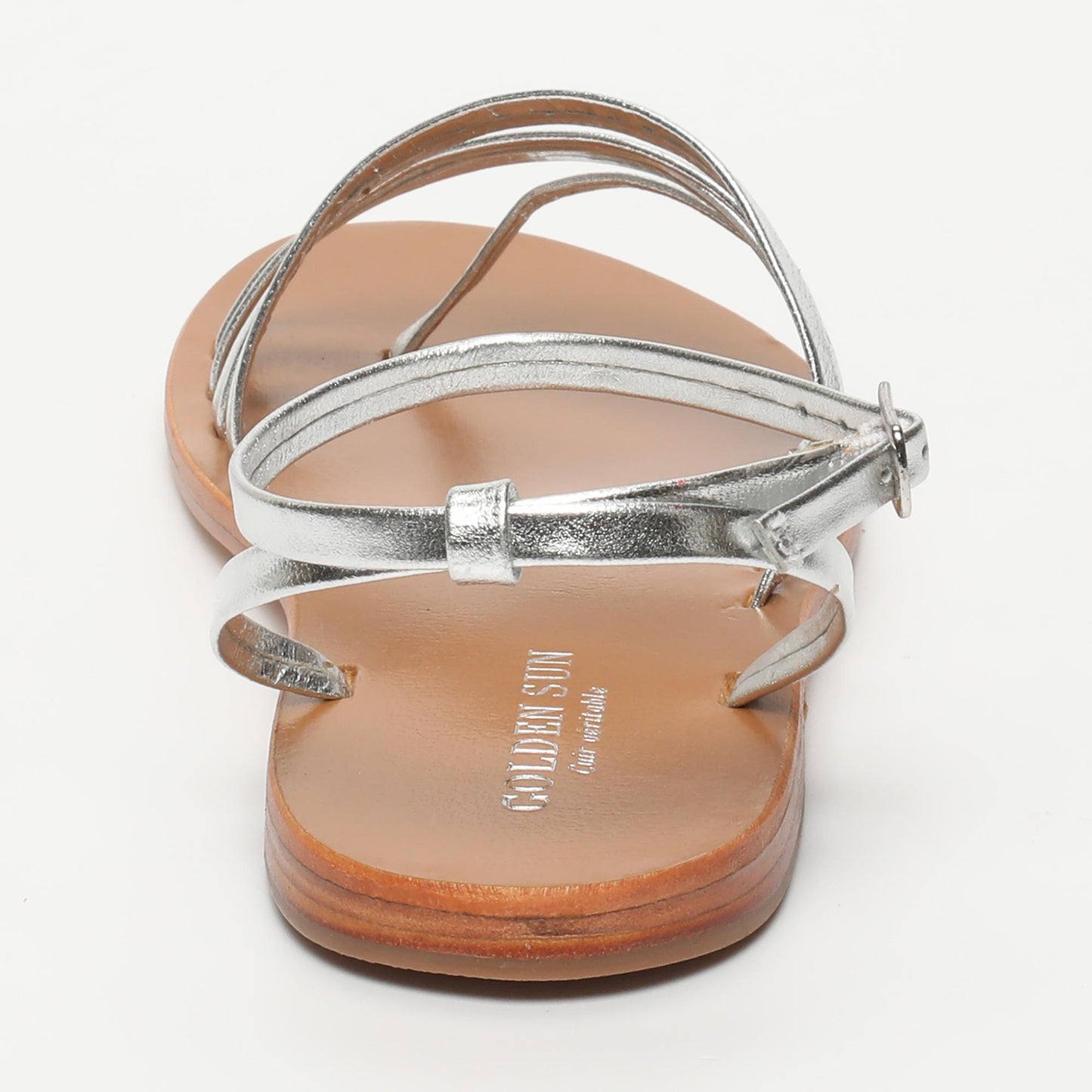 EVERLY sandales en cuir silver