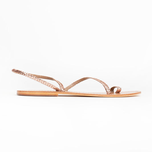 FIORE sandales en cuir rosegold