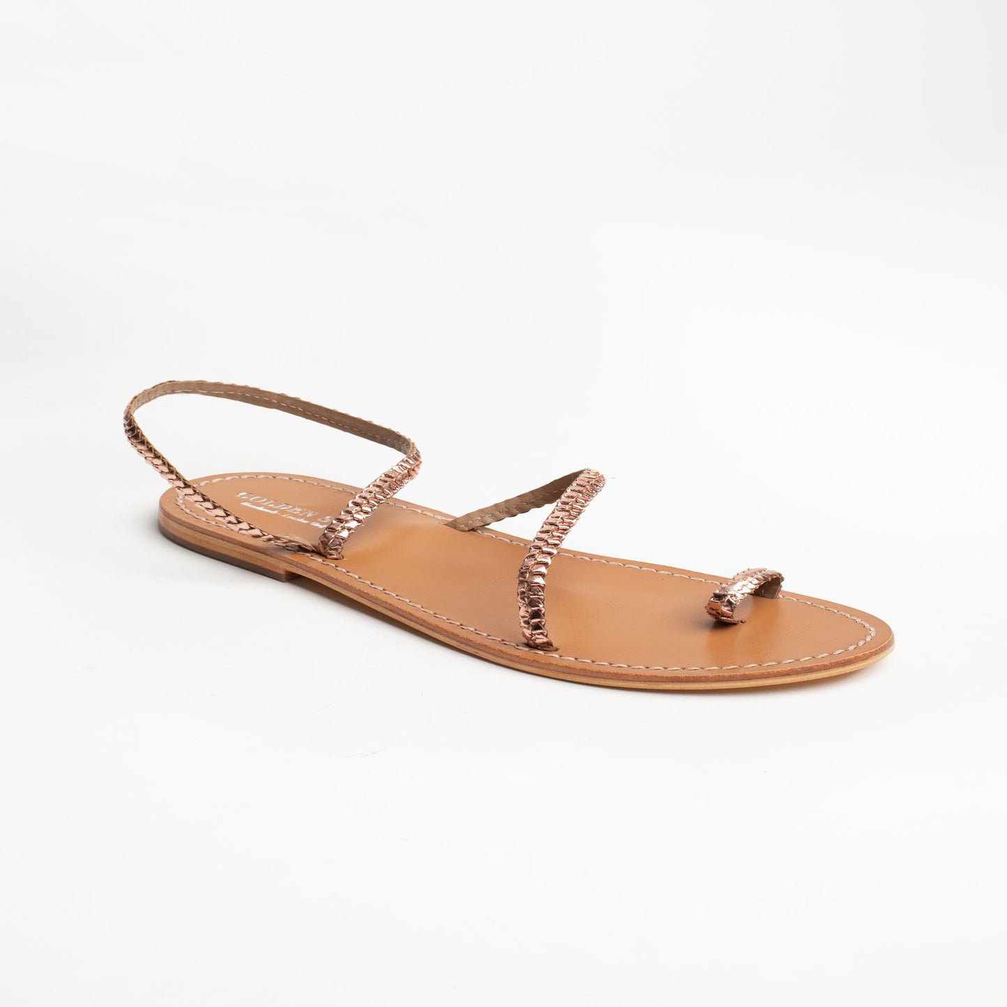 FIORE sandales en cuir rosegold