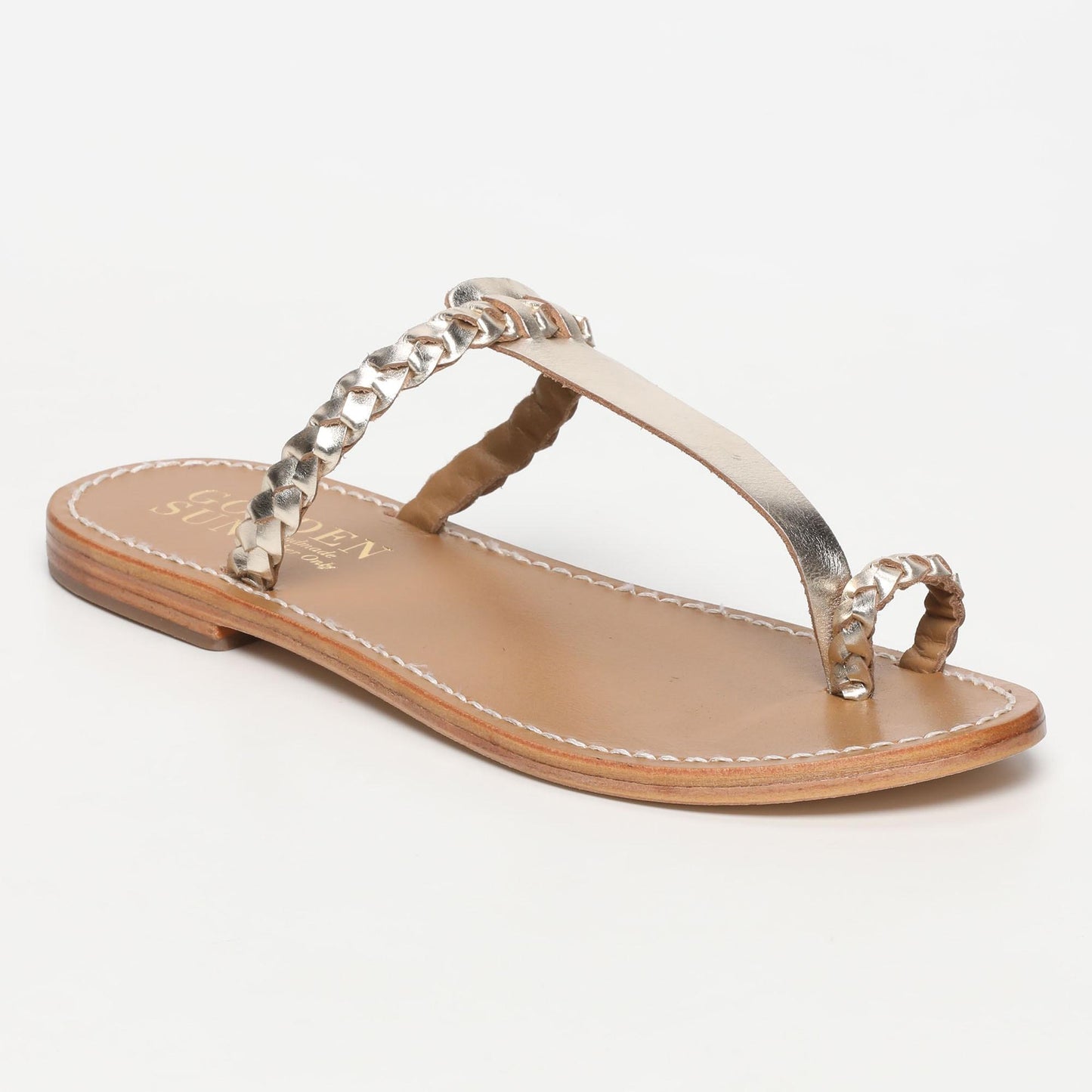 FORNELOS sandales en cuir gold
