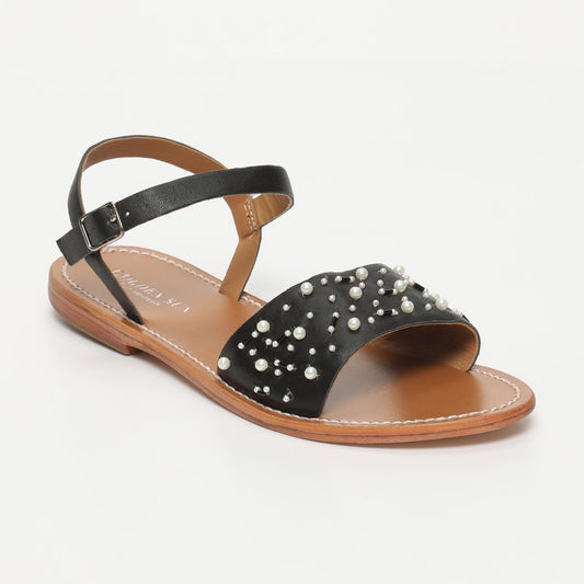 GENESIS sandales en cuir black