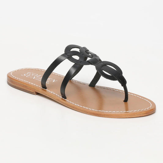 GERMESES sandales en cuir black