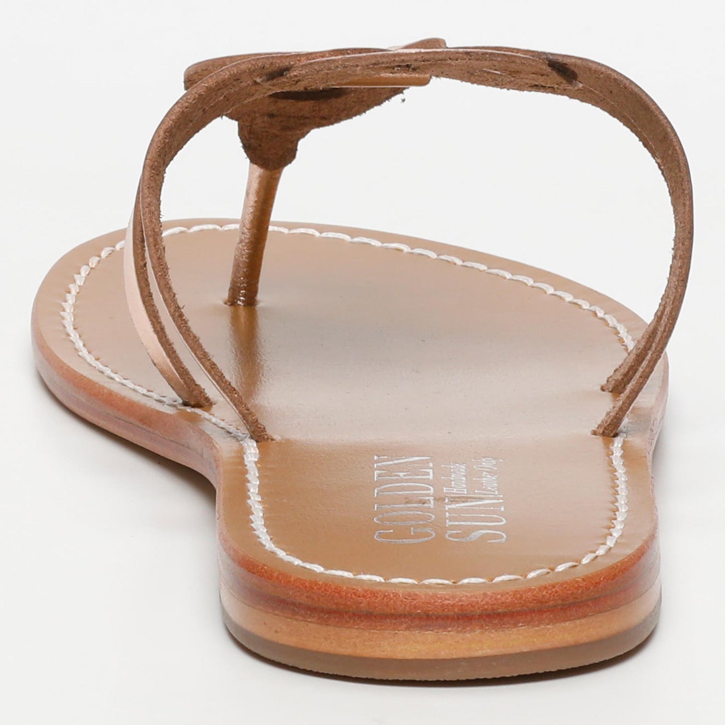 GERMESES sandales en cuir rosegold