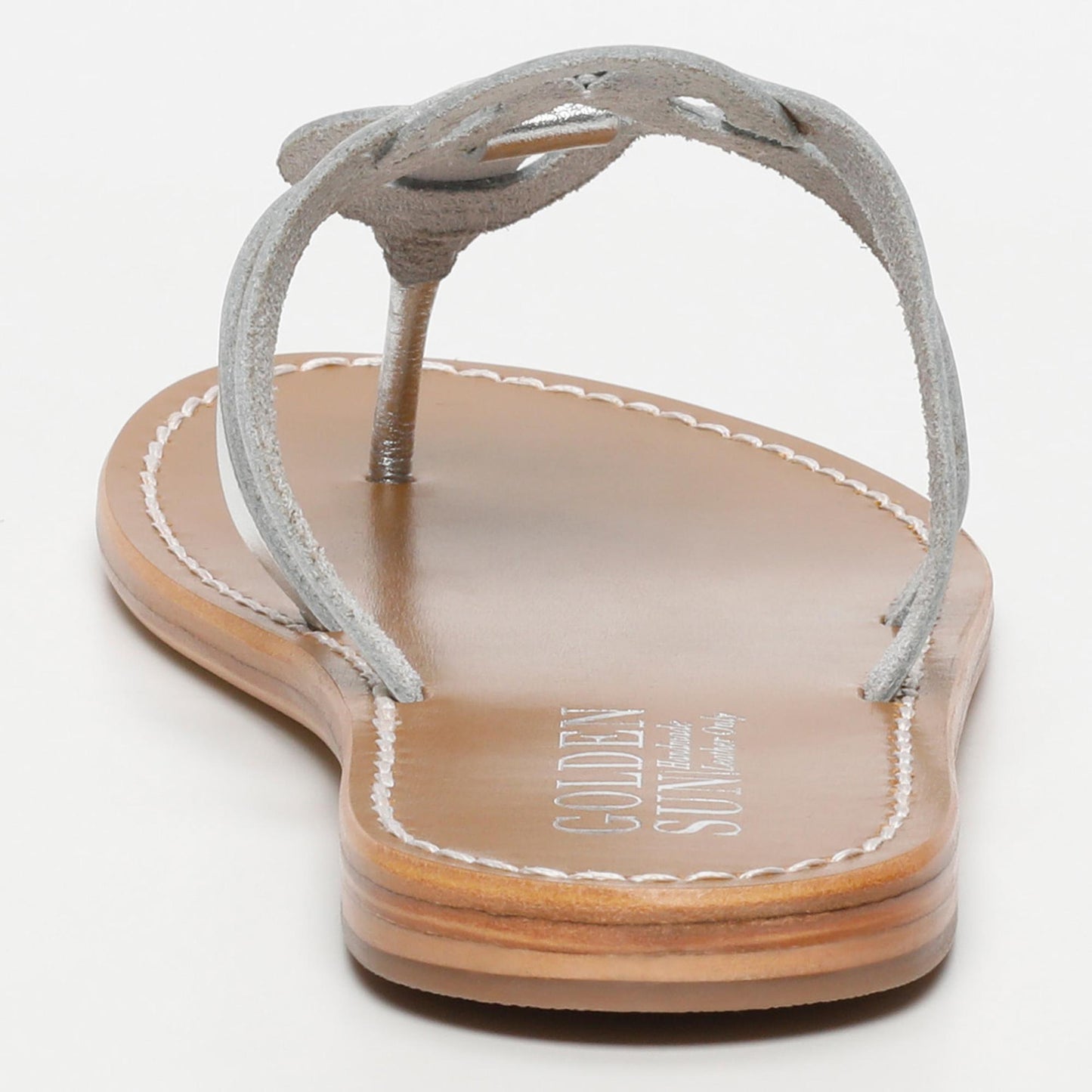GERMESES sandales en cuir silver