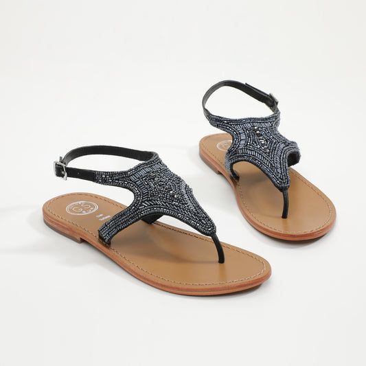 BISCAYNE sandales en cuir black