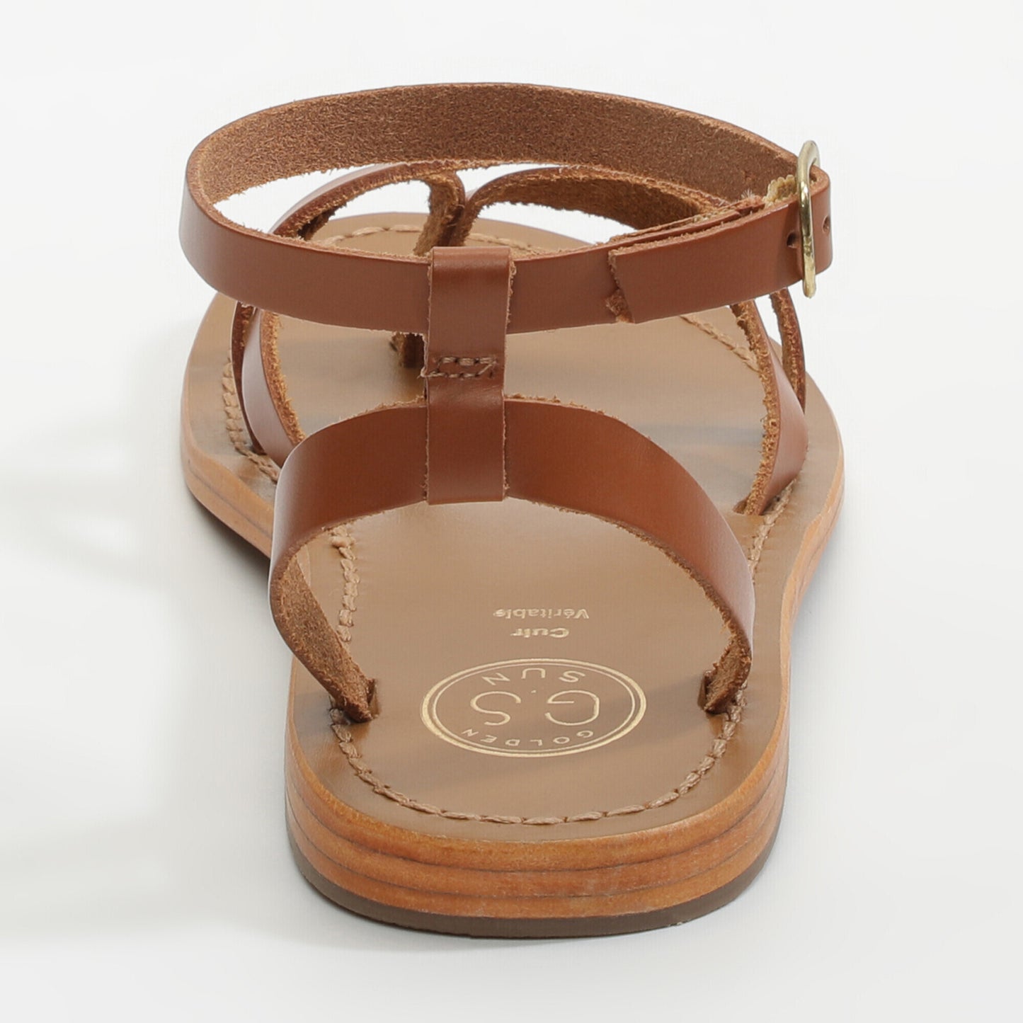 MARGATE sandales en cuir camel