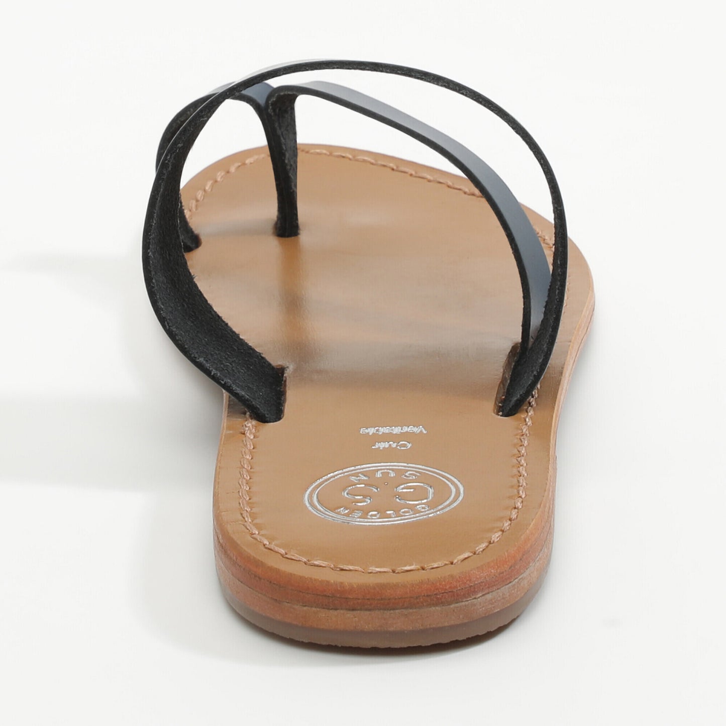 OLEANDER sandales en cuir navy