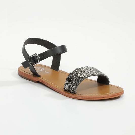 SPRUCE sandales en cuir black