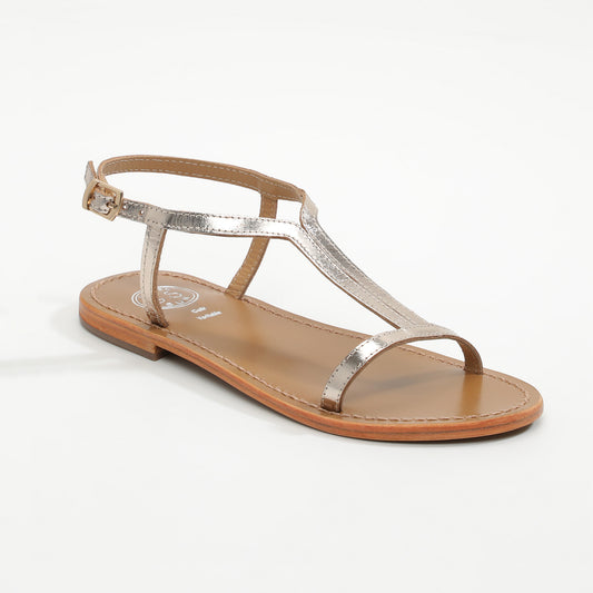 KIRBY sandales en cuir gold