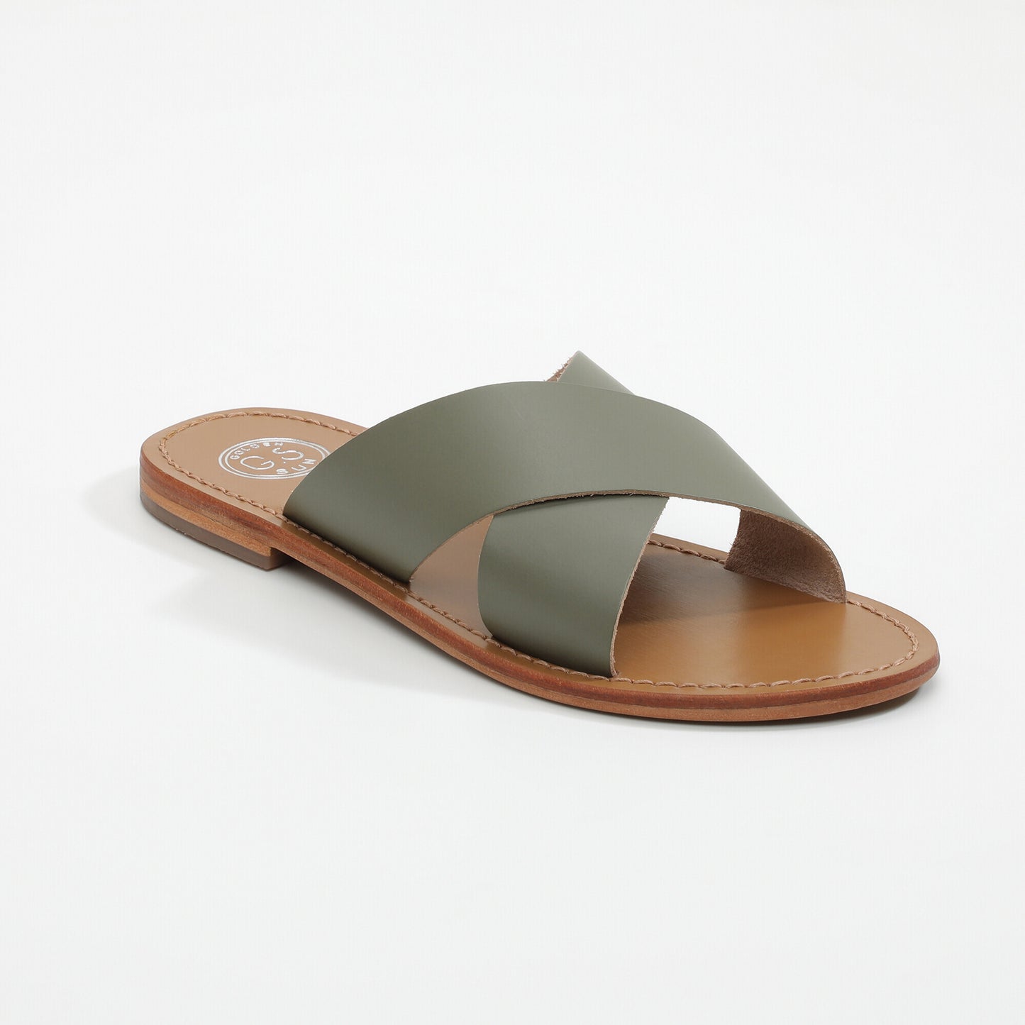 PRIMAVISTA sandales en cuir khaki