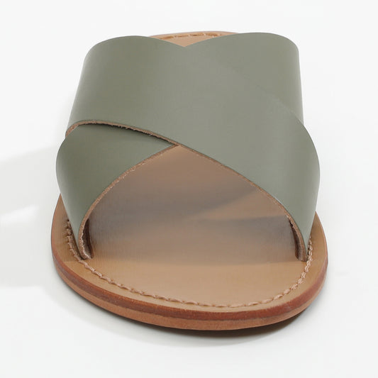 PRIMAVISTA sandales en cuir khaki