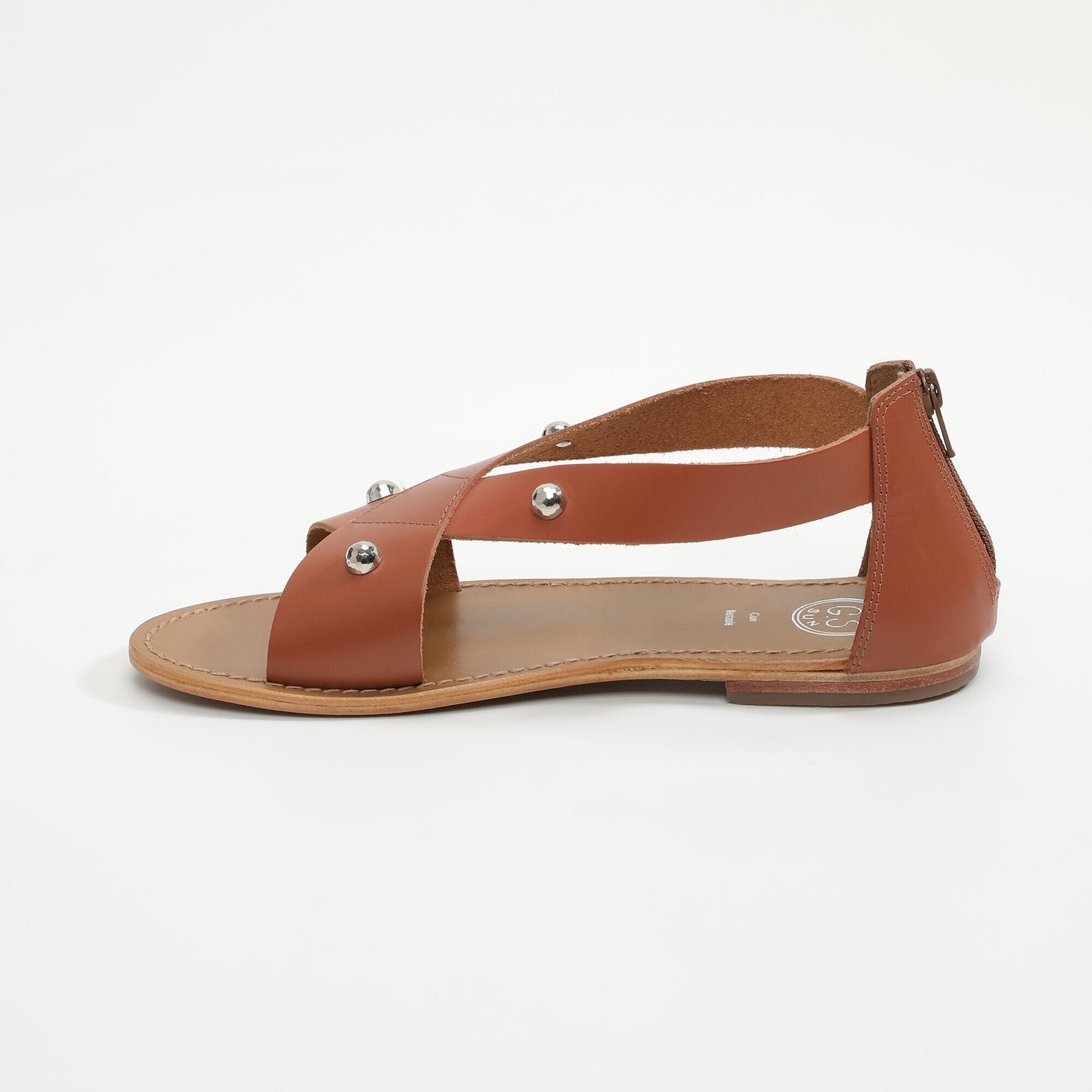 SEACREST sandales en cuir camel