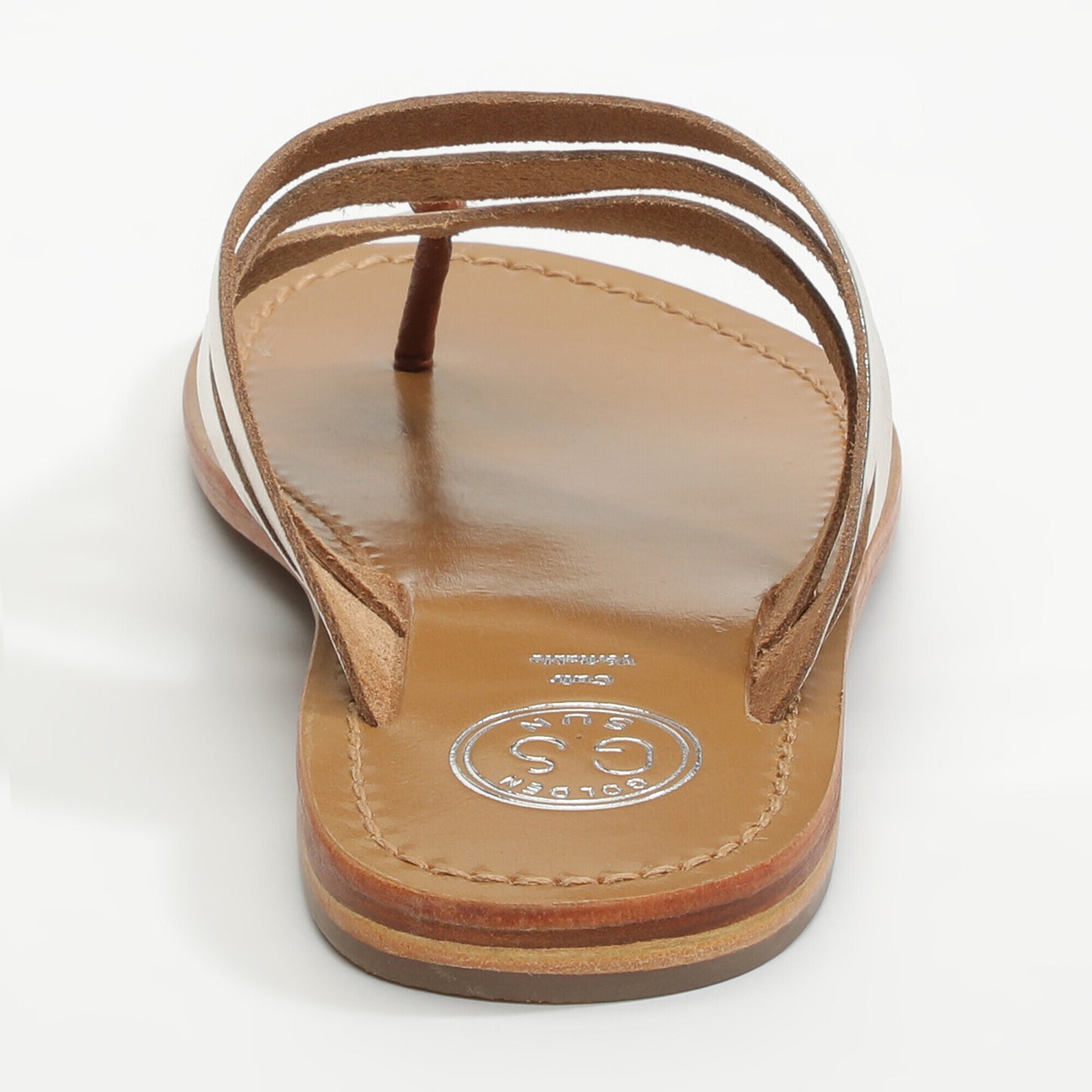 COQUINA sandales en cuir gold + camel