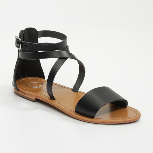 GALAXY sandales en cuir black