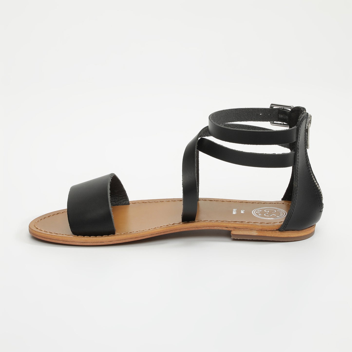 GALAXY sandales en cuir black