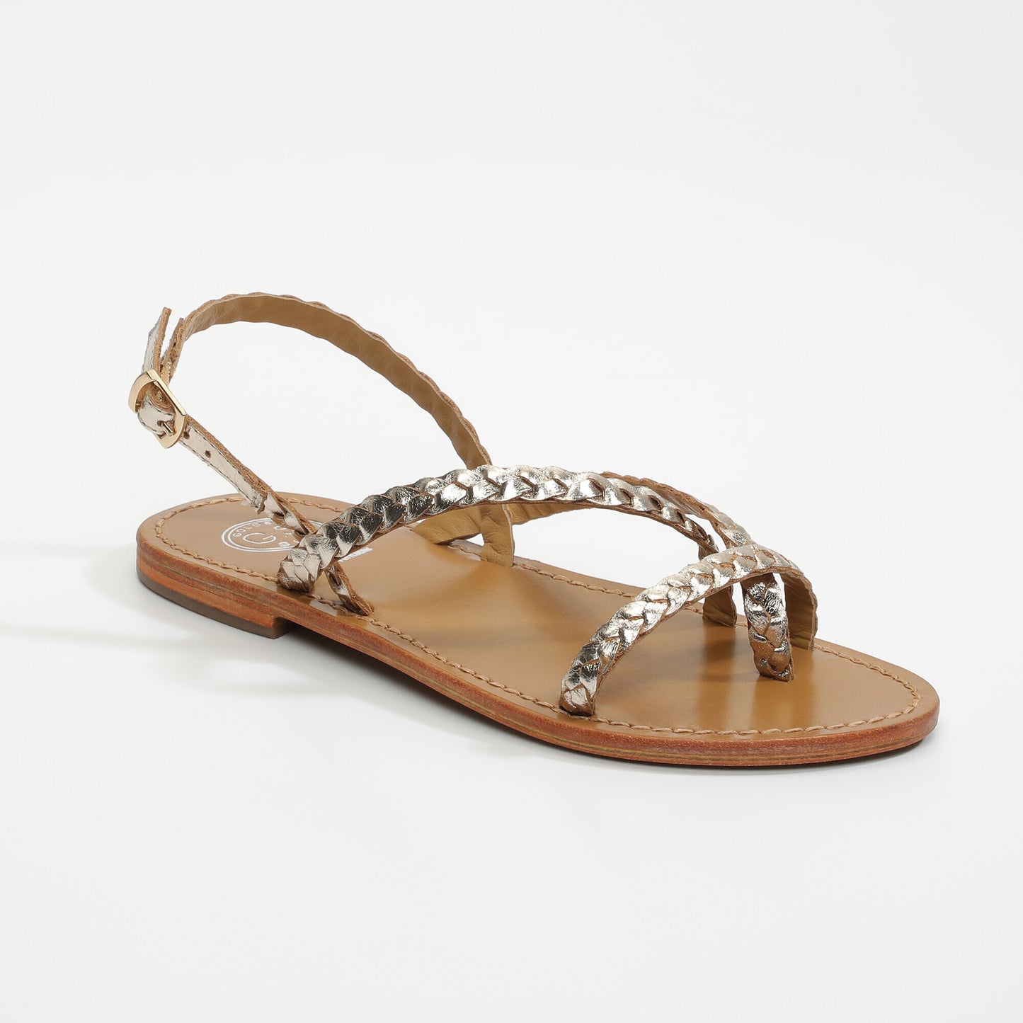 ORIOLE sandales en cuir gold