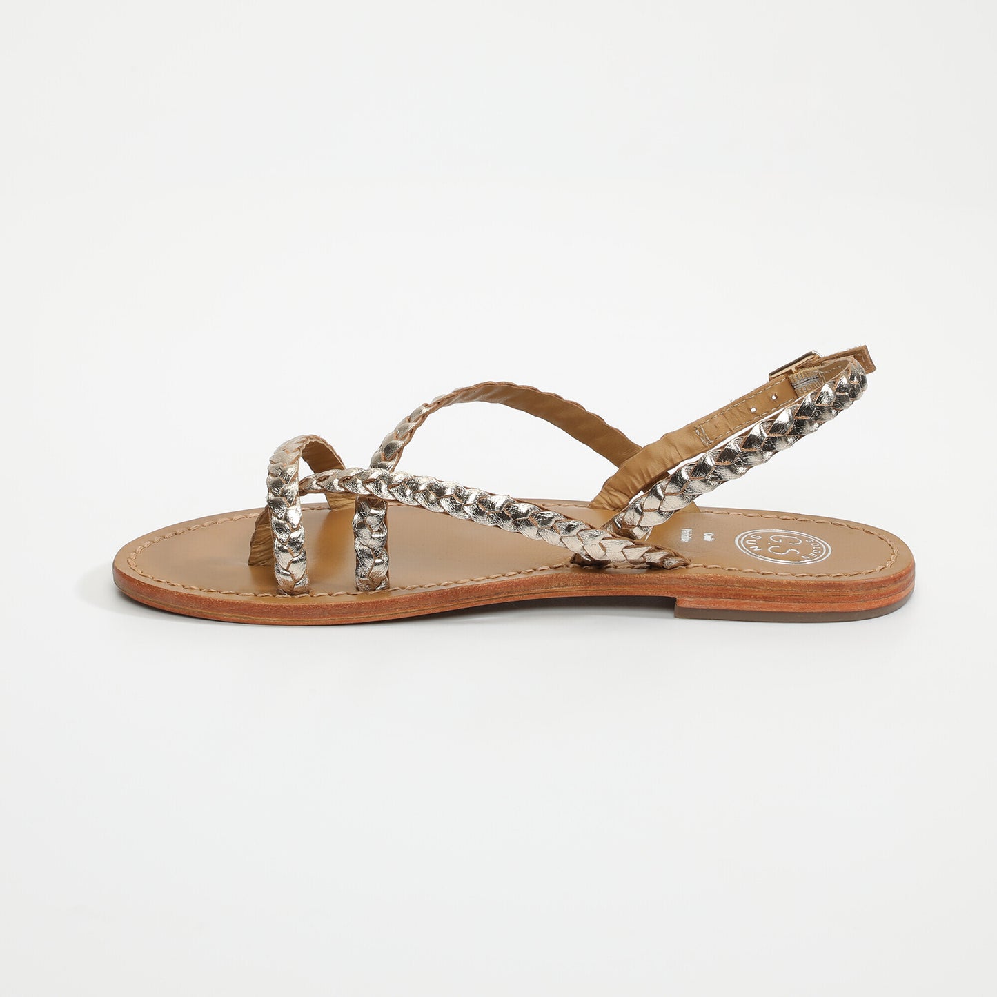 ORIOLE sandales en cuir gold