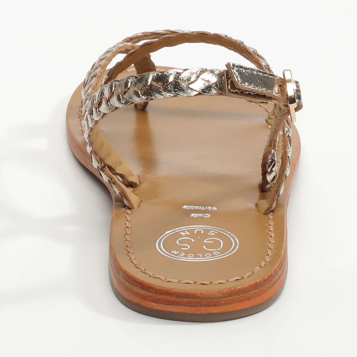 ORIOLE sandales en cuir gold