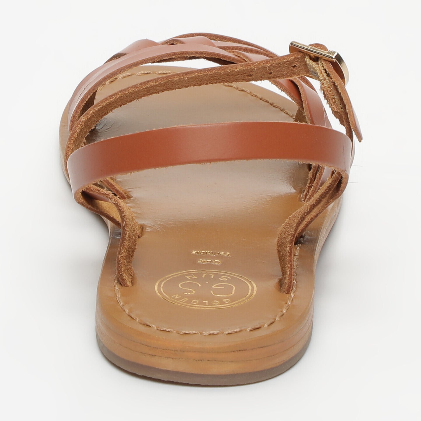 PHOTINIA sandales en cuir camel