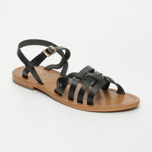 PHOTINIA sandales en cuir black